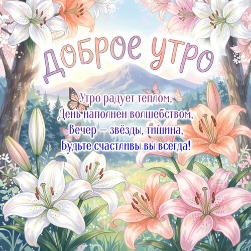Открытка Доброе утро