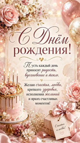 Открытка С днем рождения