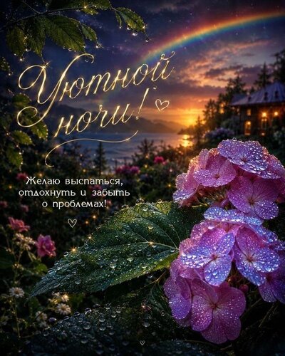 Открытка Желаю выспаться, отдохнуть и забыть о проблемах!