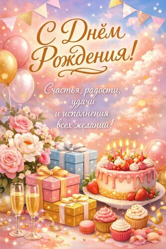 Открытка С днем рождения