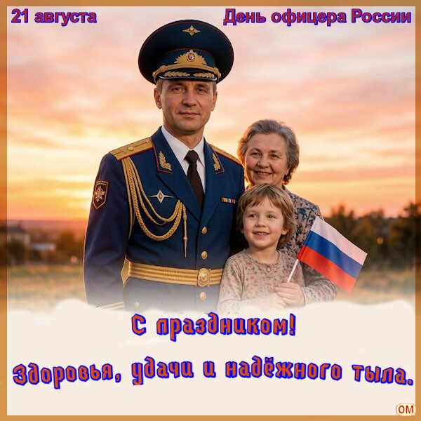 Открытка День офицера 1
