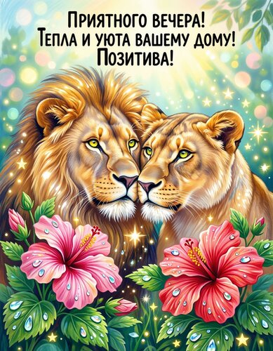 Открытка Добрый вечер