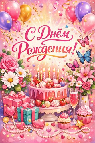 Открытка С днем рождения
