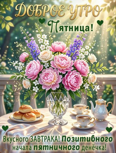 Открытка Утро пятницы