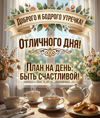 Открытка Доброе утро
