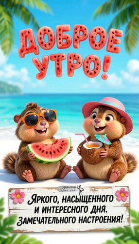 Открытка Доброе утро