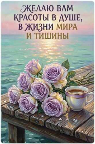 Открытка МИРА И ТИШИНЫ