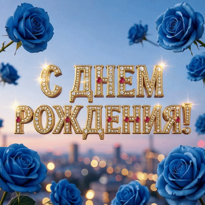 Анимированная открытка С днем рождения!