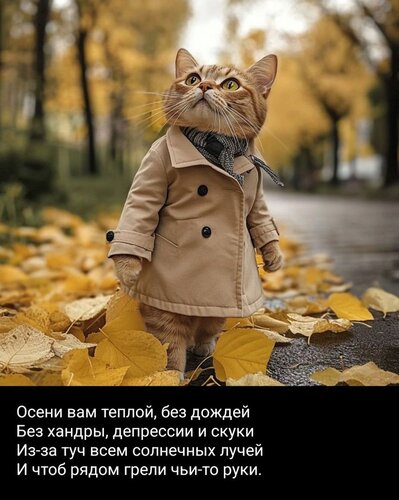 Открытка осень