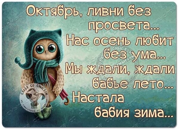 Открытка бабия зима