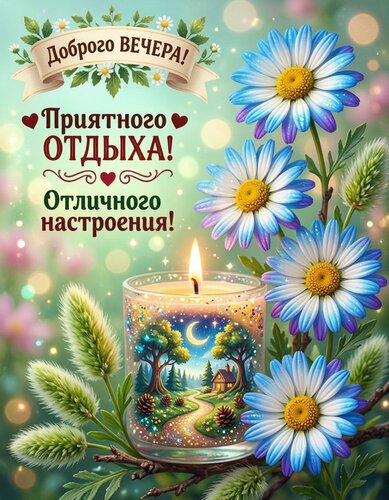 Открытка Добрый вечер