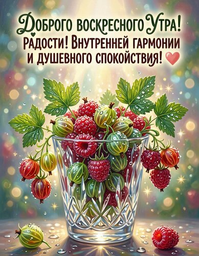 Открытка Доброго воскресного утра