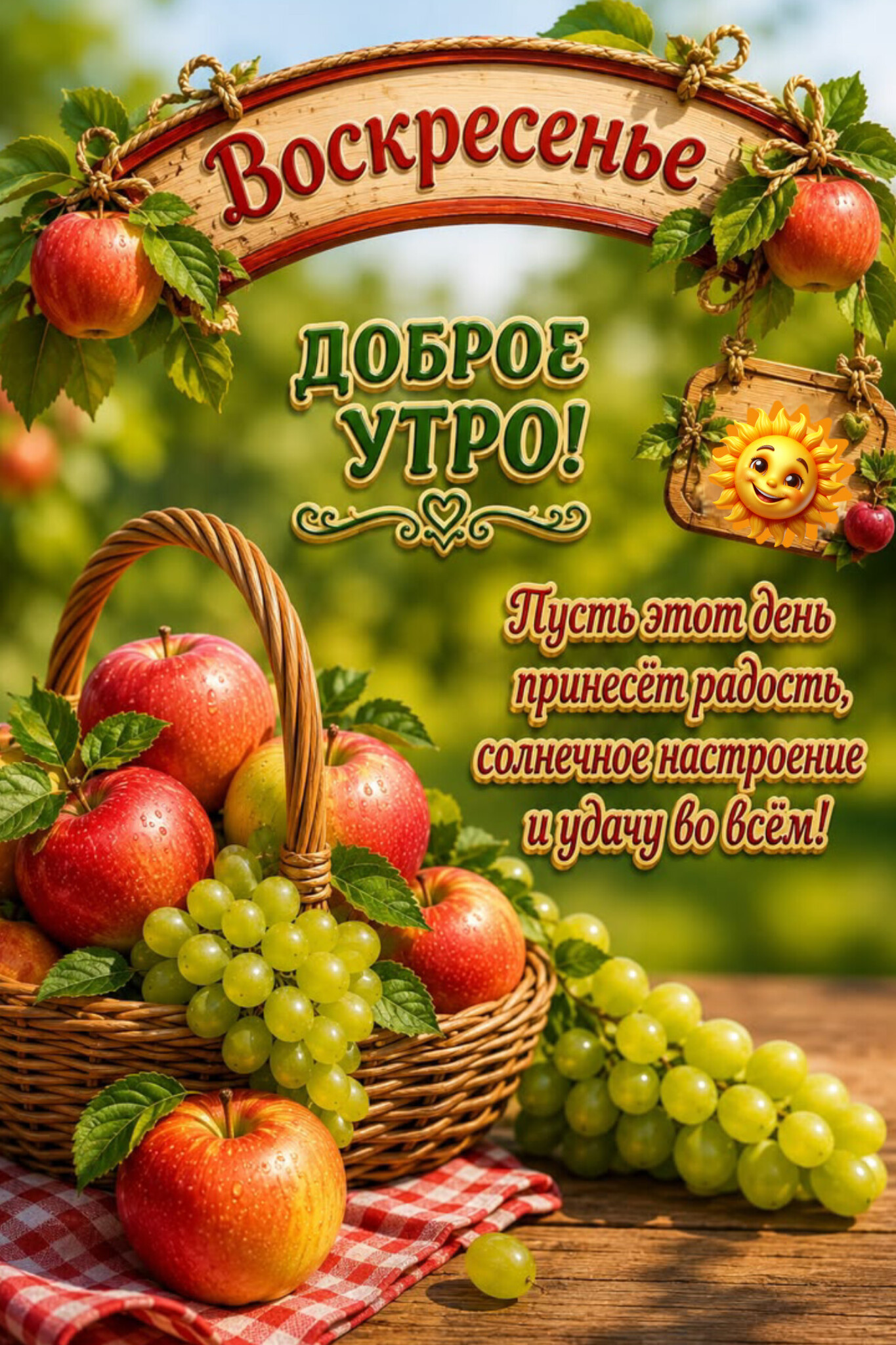Открытка Воскресенье, доброе утро