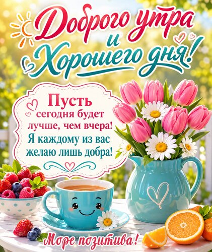 Открытка Доброе утро