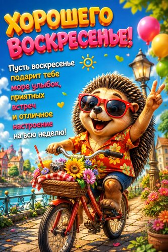 Открытка Хорошего воскресенья