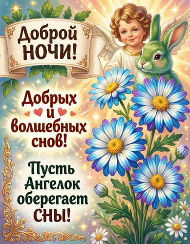Открытка Доброй ночи