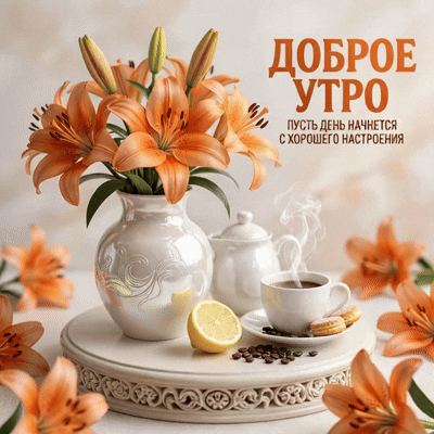 Анимированная открытка Доброе утро!