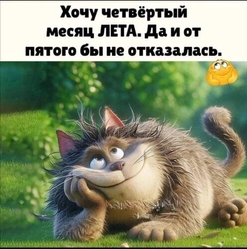 Открытка хочу четвёртый месяц лета да и от пятого не отказались