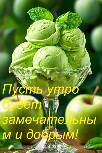 Открытка Пусть утро будет замечательным и добрым!