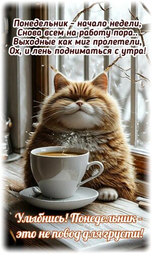 Открытка Понедельник