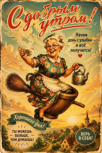 Открытка С добрым утром
