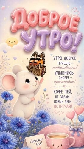 Открытка Доброе утро