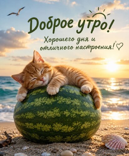 Открытка Доброе утро. Хорошего дня и отличного настроения