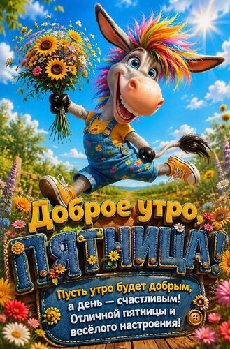 Открытка Доброе утро, пятница