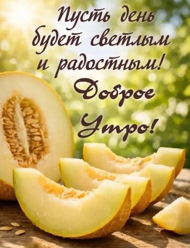 Открытка Пусть день будет светлым и радостным. Доброе утро