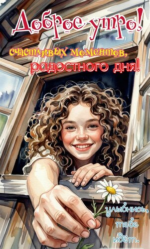 Открытка Доброе утро. Счастливых моментов и радостного дня