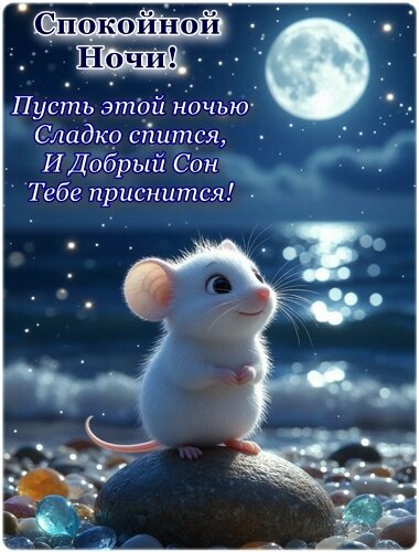 Открытка СПОКОЙНОЙ НОЧИ!