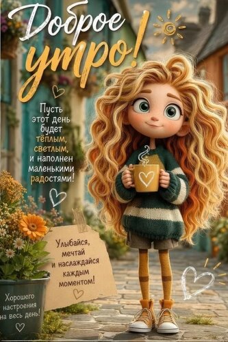 Открытка Доброе утро. Пусть этот день будет тёплым и светлым