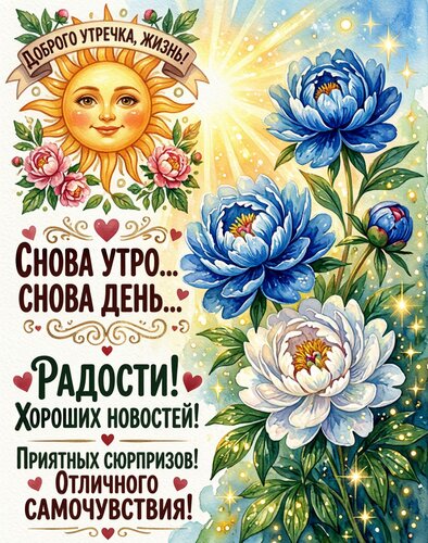 Открытка Доброе утро