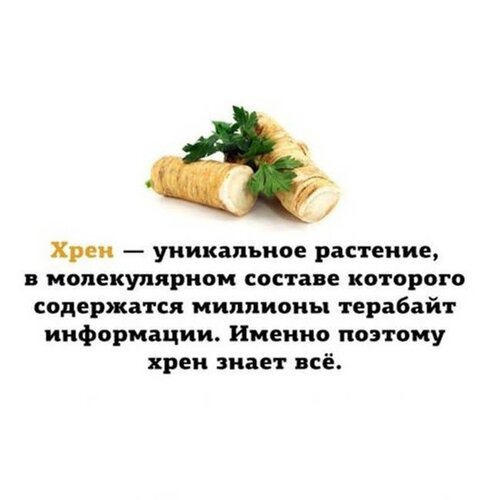 Открытка Хрен знает всё