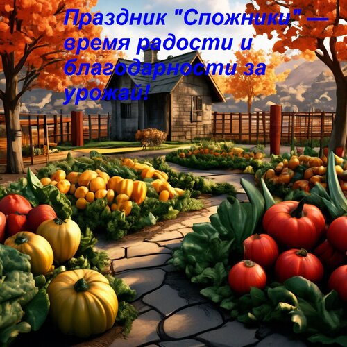 Открытка Праздник Спожники — время радости и благодарности за урожай!