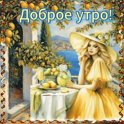 Анимированная открытка Доброе утро!