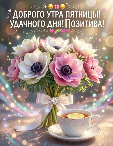 Открытка Доброго утра пятницы