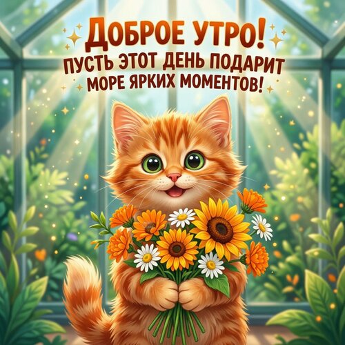 Открытка Доброе утро! Пусть этот день подарит много ярких моментов!