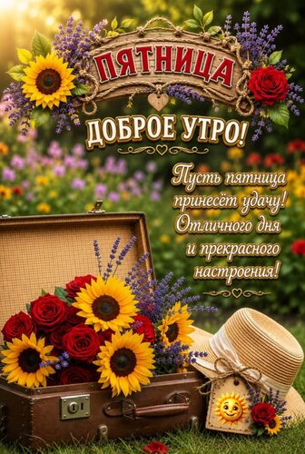 Открытка Доброе утро, пятница