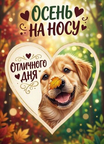 Открытка Осень на носу