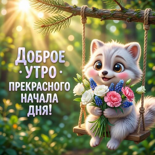 Открытка Доброе утро. Прекрасного начала дня!