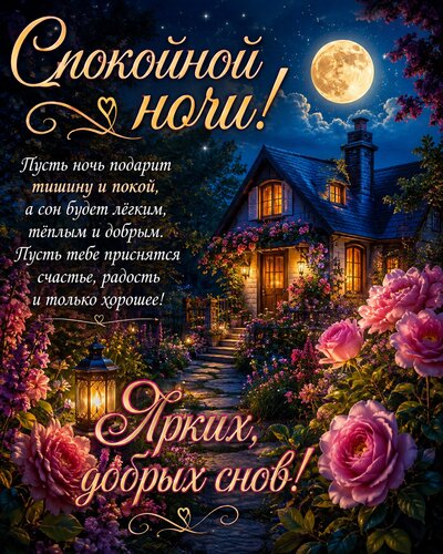 Открытка Спокойной ночи