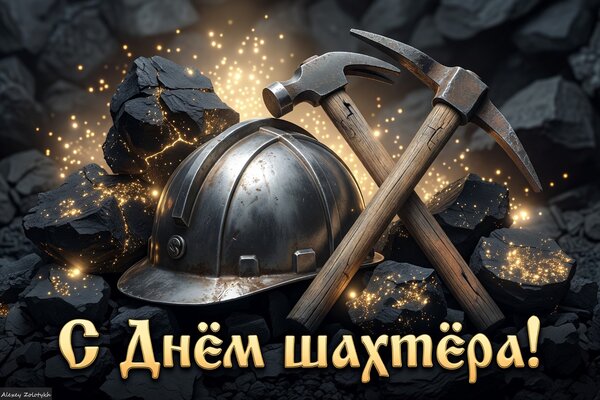 Открытка С Днём шахтёра