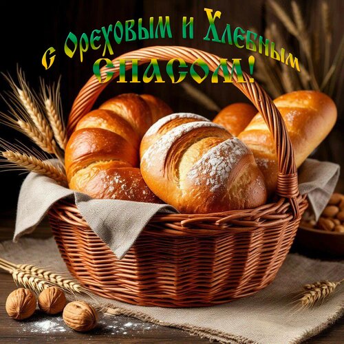 Открытка С ореховым спасом