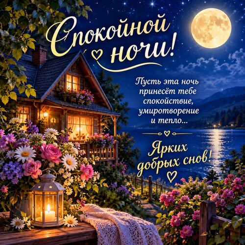 Открытка Спокойной ночи