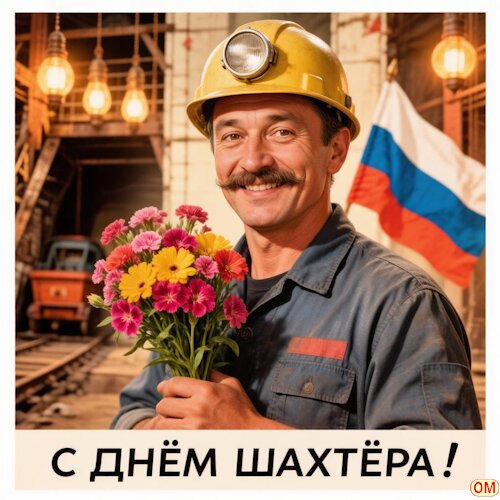 Открытка День шахтера 1