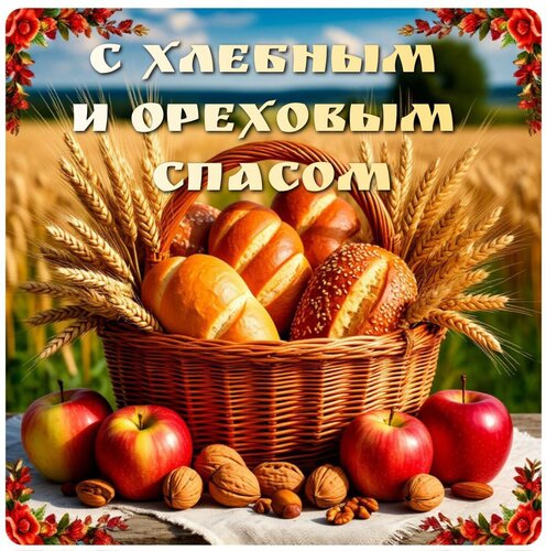 Открытка С ореховым спасом