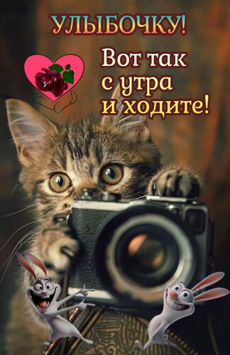 Открытка Улыбочку