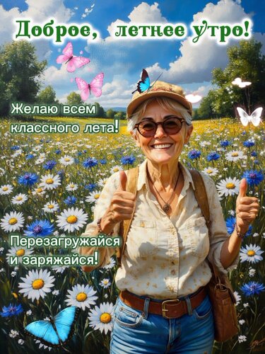 Открытка Желаю всем классного лета!