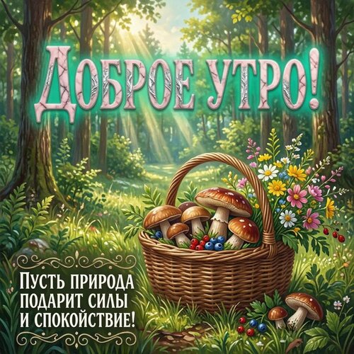 Открытка Доброе утро! Пусть природа подарит силы и спокойствие!